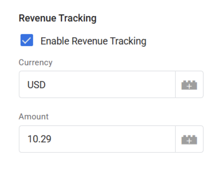 revenue tracking through plausible gtm config